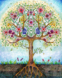 自己肯定感の木のイラスト