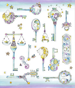 星座の鍵のイラスト