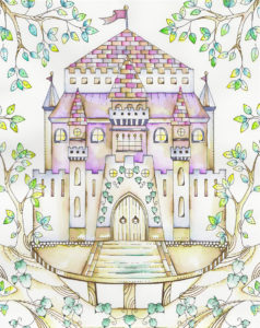 木の上のお城のイラスト