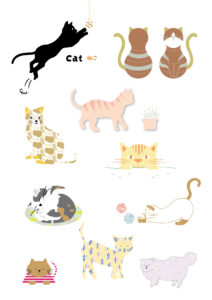 猫のイラスト