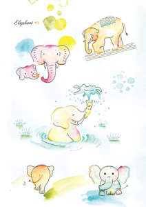 ゾウのイラスト